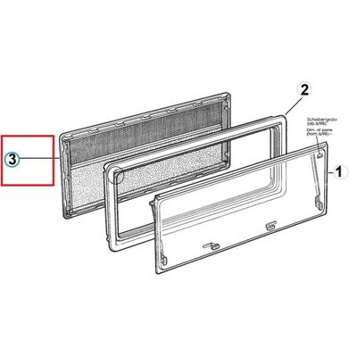 CORNICE INT.S4+OSC.BE+ZANZ.BIANC 900X500 - Dometic