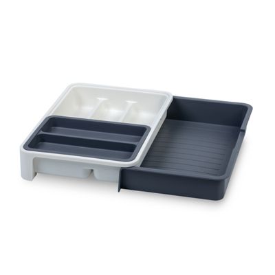 Portaposate Slide PP bianco/antracite 40x31,5x6 cm