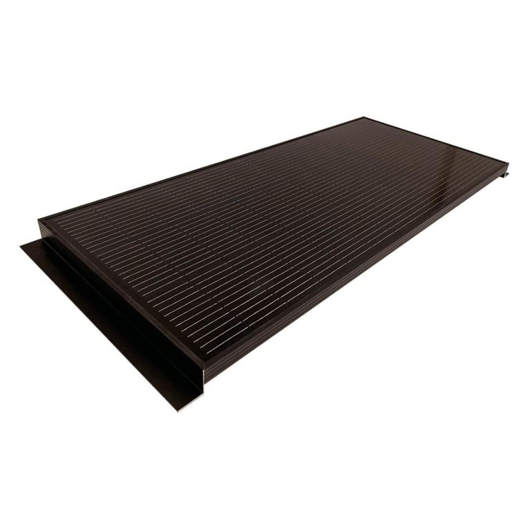 pannello solare 100w con staffe integrate - haba