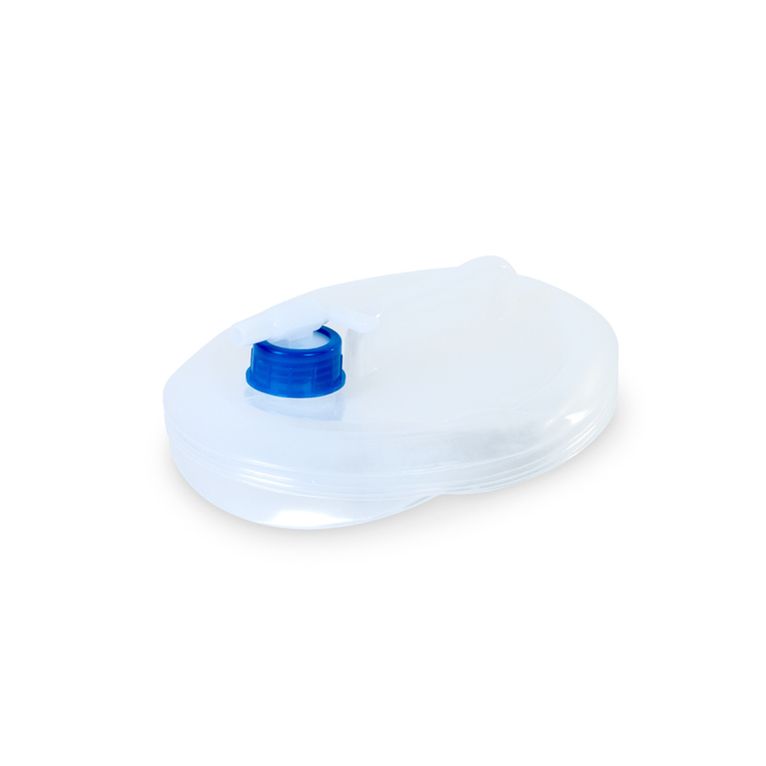 tanica pieghevole 5 l 24x15 cm trasparente con rubinetto