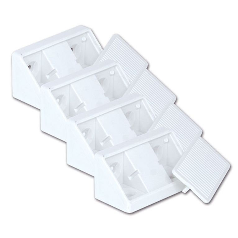 fissamobili 4 fori • bianco • blister