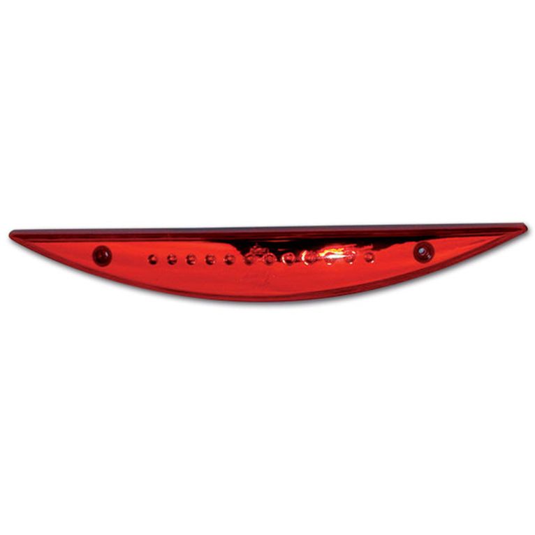 terzo stop a led mezzaluna • rosso