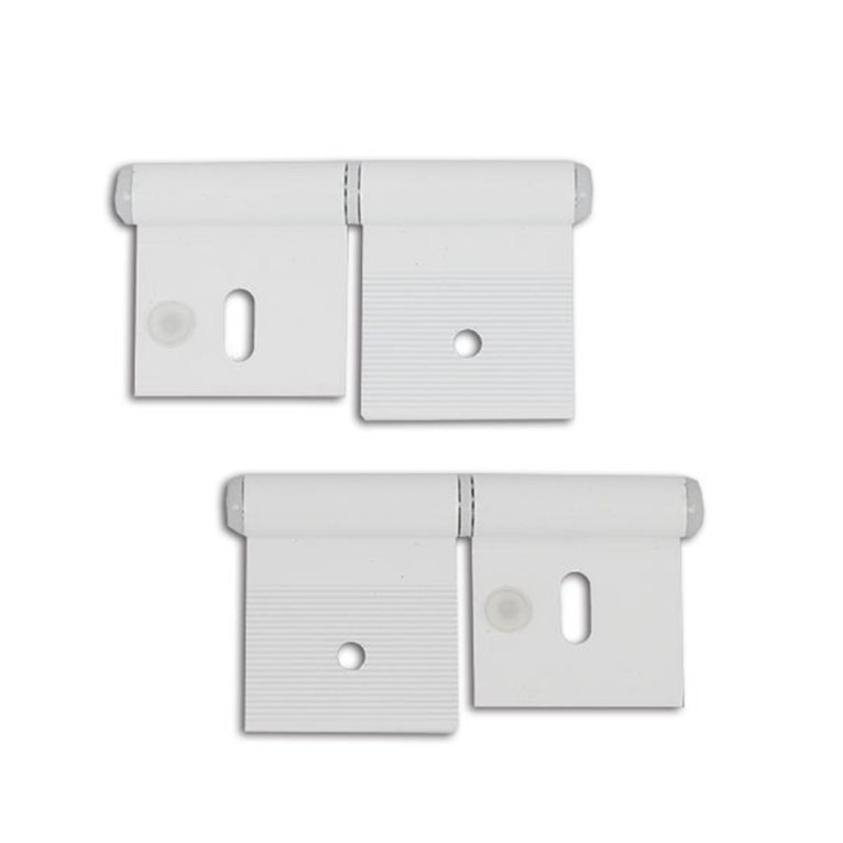 cerniera alluminio bianco - 84 mm - 2 fori