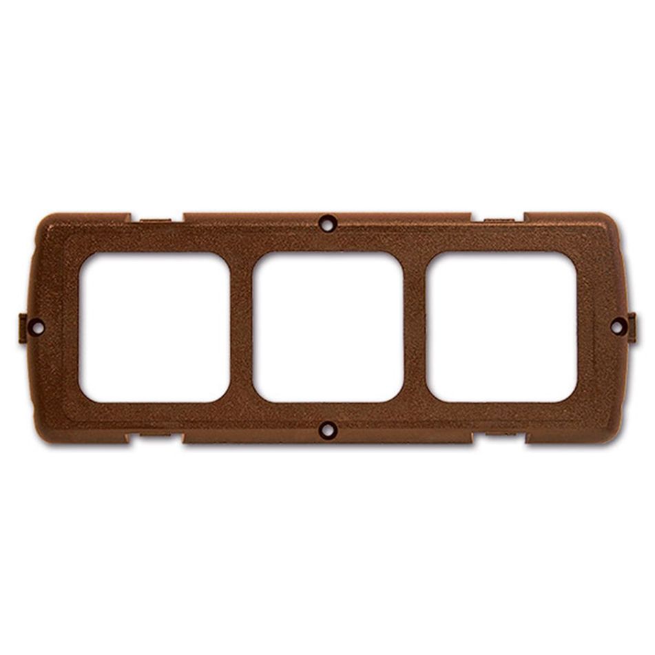 placca-supporto-3-moduli-star-marrone