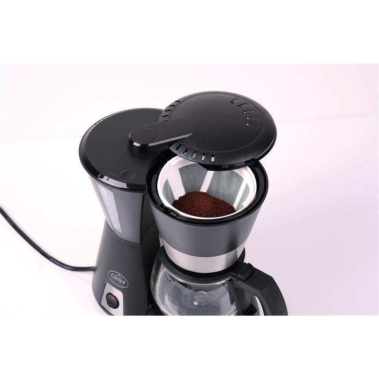 macchina caffè 12 v 170 w nera 650 ml 4-6 tazze - camp4