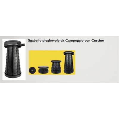 SGABELLO PIEGHEVOLE CON CUSCINO