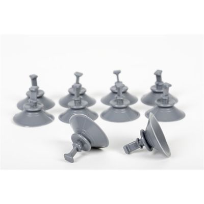 Ventose Ø50 mm grigie, 10 pz, per occhielli 11 mm