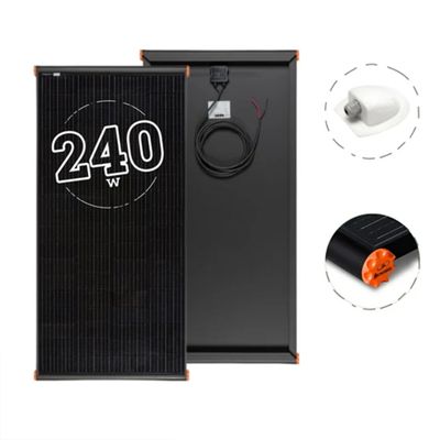 Pannello Solare 240W 42V Black Boost PERC per Camper Van e Minivan
