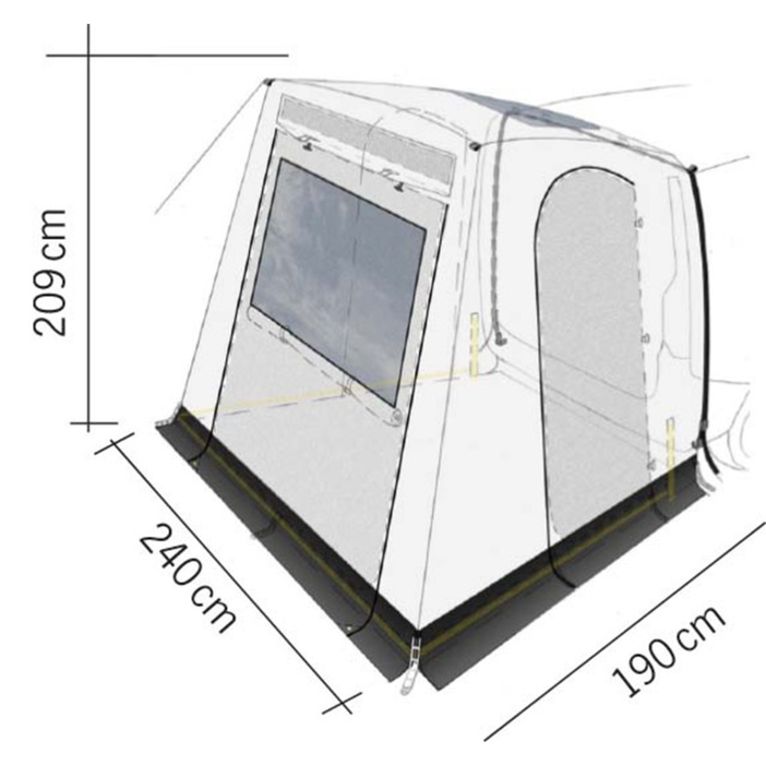 tenda posteriore caddy 5 premium - reimo tent