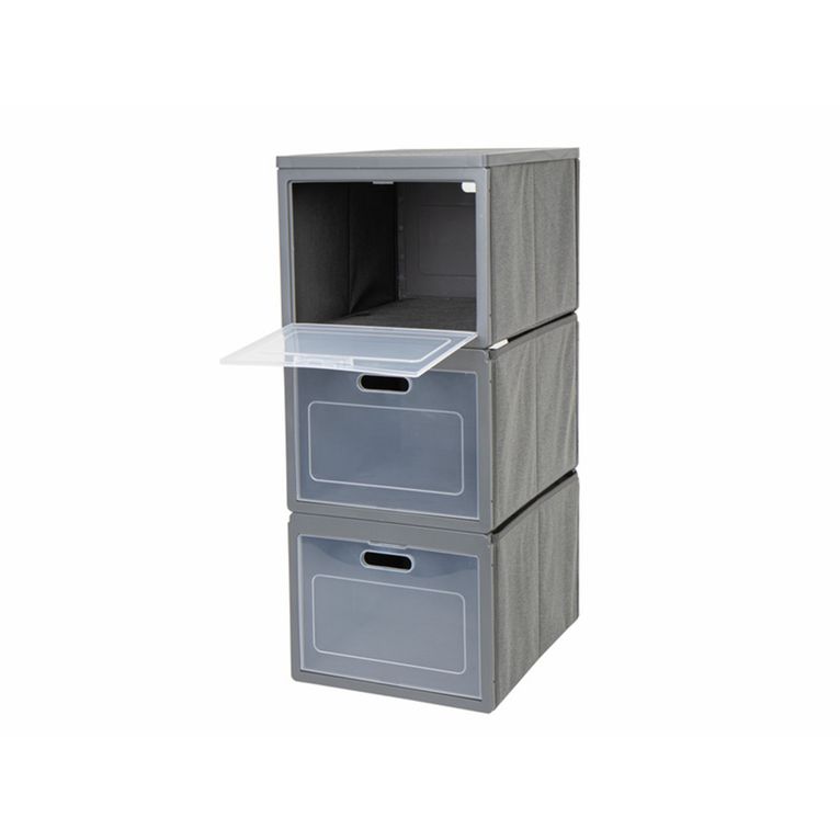 armadietto pieghevole box 3, 30x75x40 cm, 3 scomparti