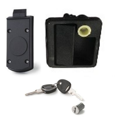 KIT SERRATURA PER PORTELLONE NERO,