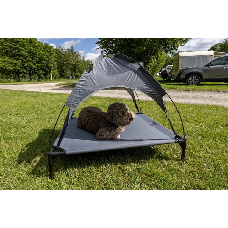 lettino per cani con parasole 88x78x18 cm - camp4