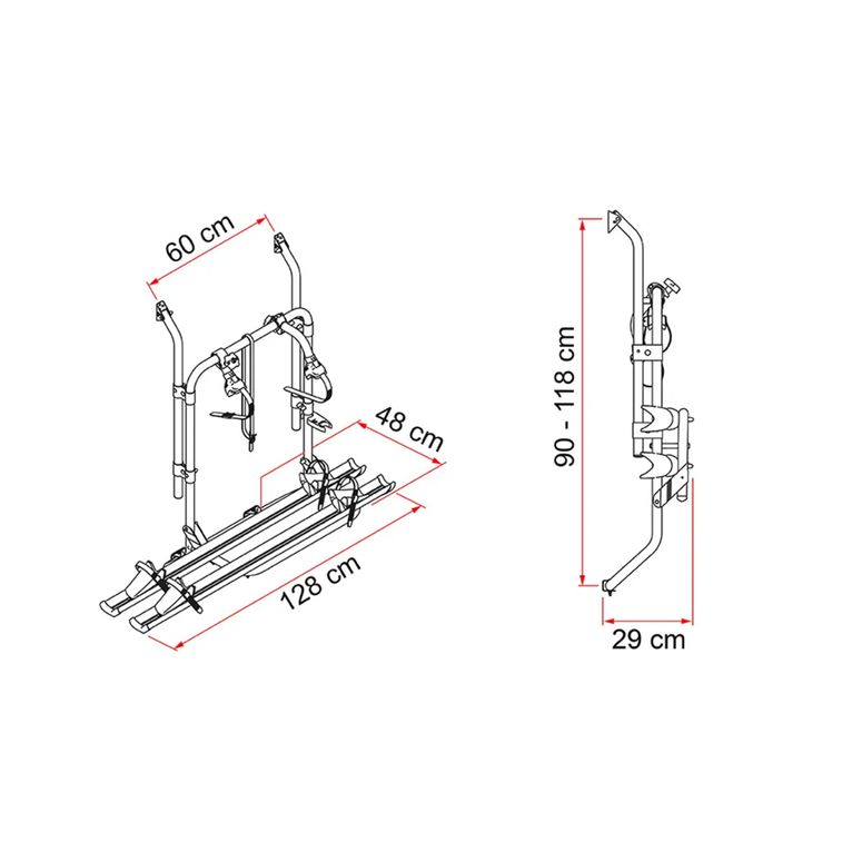 carry-bike 200 d doppia porta posteriore black