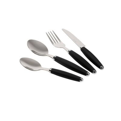 Set posate Midnight 24 pezzi antracite inox 18/10