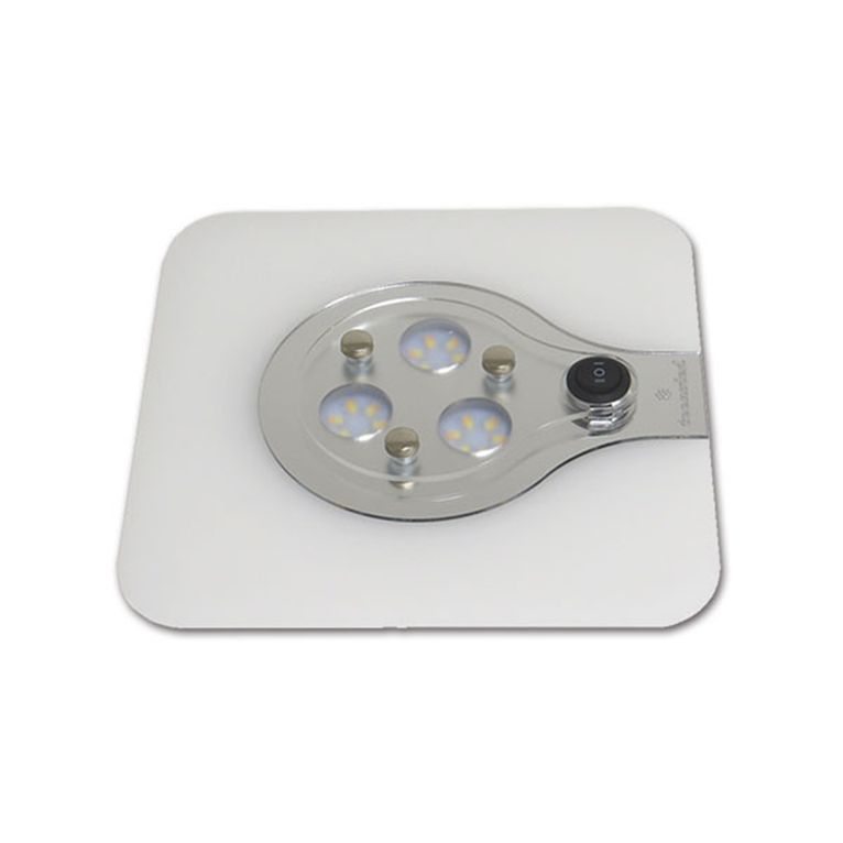 plafoniera admiral quadrata • 18 led