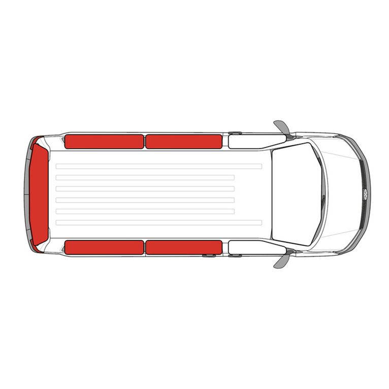 oscurante termico ford tourneo custom 5 pz grigio pc
