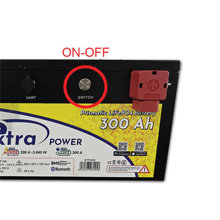 batteria lifepo4 extrapower • 300 ah