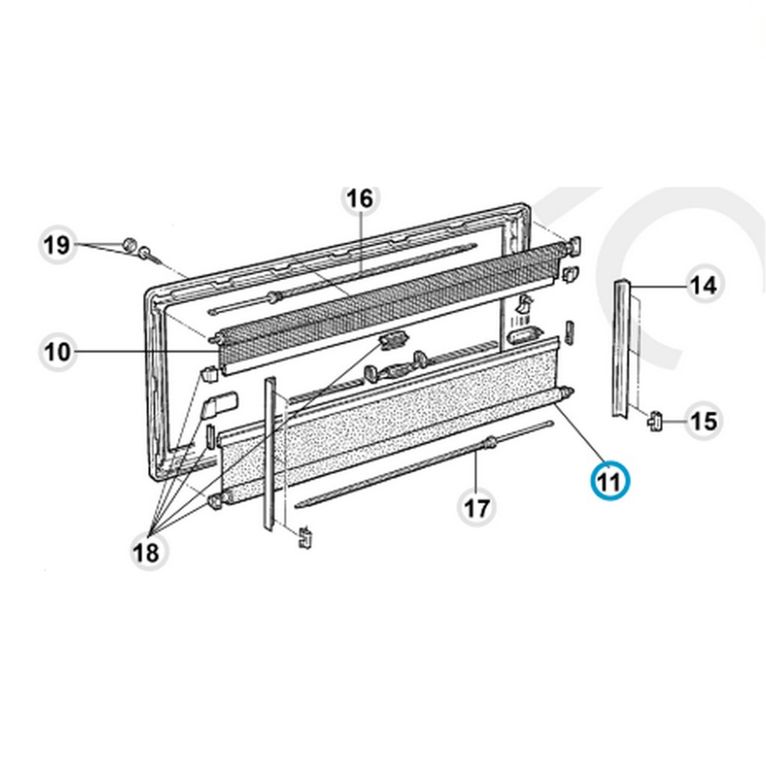 oscurante compl.s3/s4 alu/gr.chiaro 1450x600 - dometic