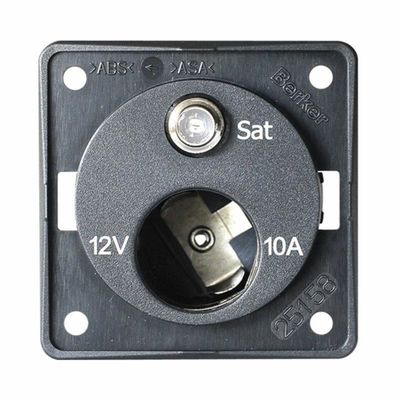 BMP12AS PRESA 12V AUTO+SAT GRIGIA