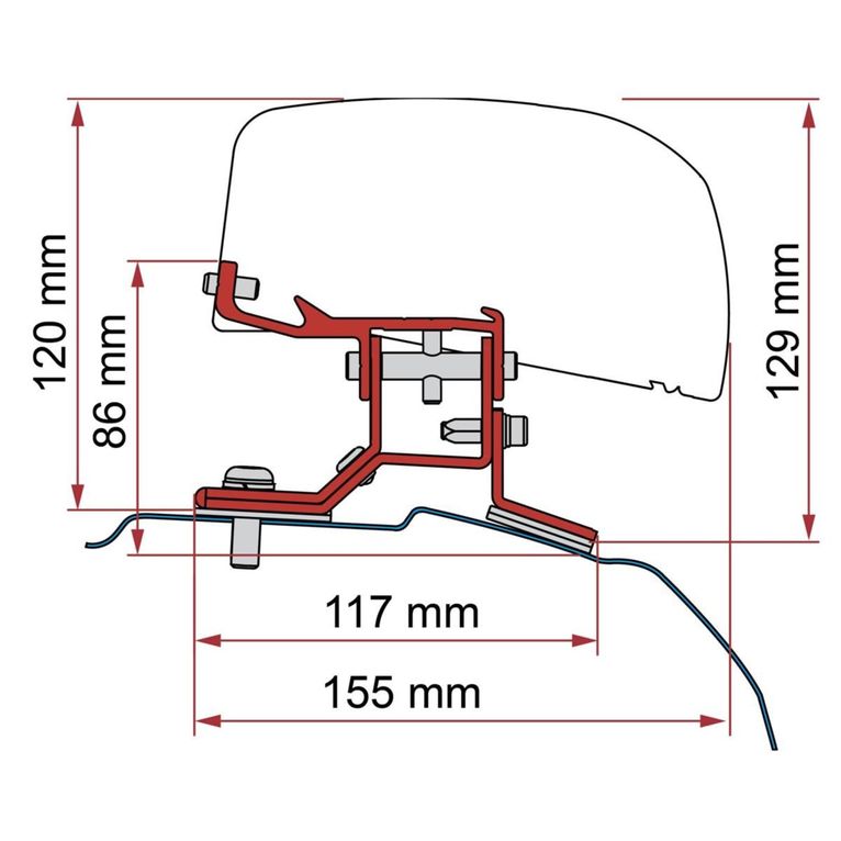 kit ford custom l1 rhd (guida a destra) - fiamma