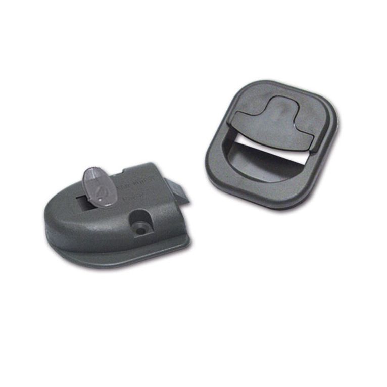 serratura completa per bagno • grigio • blister