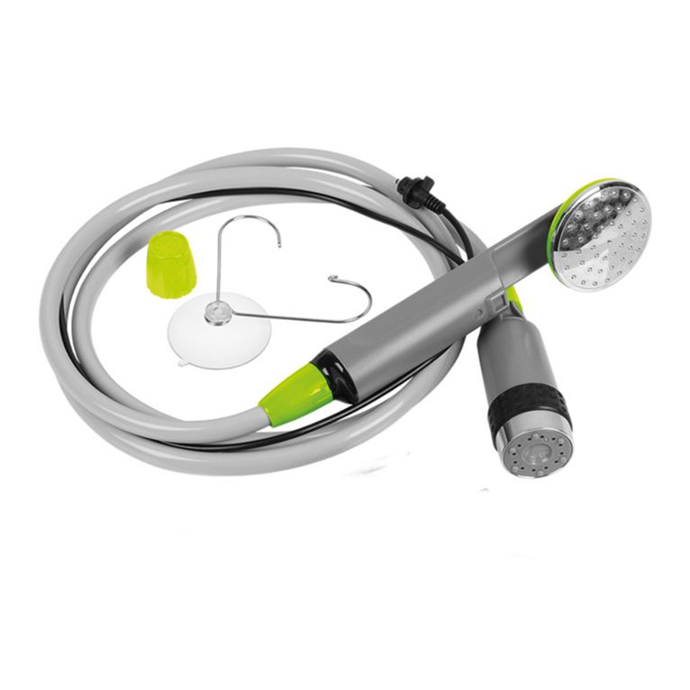 doccia da campeggio a batteria con pompa, 2,2 l/min