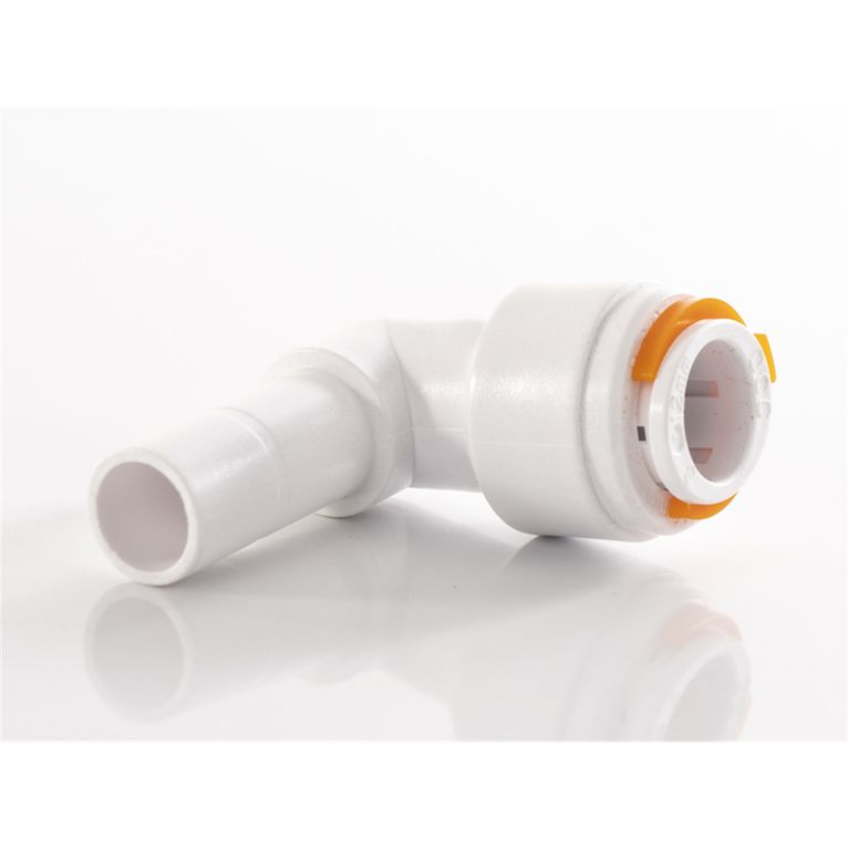 raccordo a innesto ad angolo 12 mm con attacco tubo