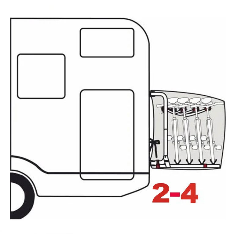 bike cover premium s 2/4 - fiamma