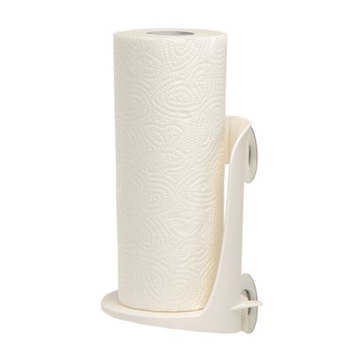 Portarotolo da cucina con 2 ventose bianco, max 3 kg