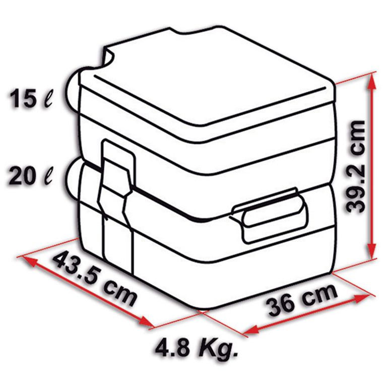 wc portatile bi-pot 39 - fiamma