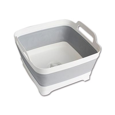 Secchio Portastoviglie Collassabile Con Tappo