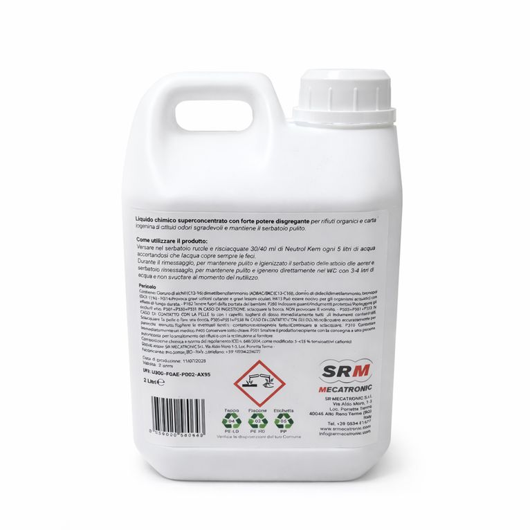 disgregante neutrol kem strong srm k line 2 litri per wc chimici