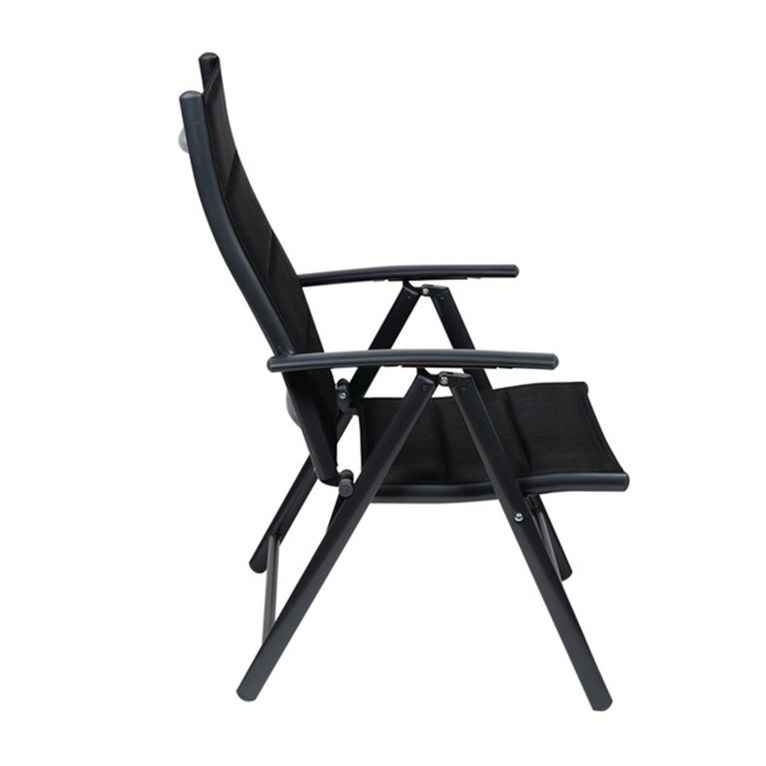 sedia ischia mega comfort nera imbottita - camp4