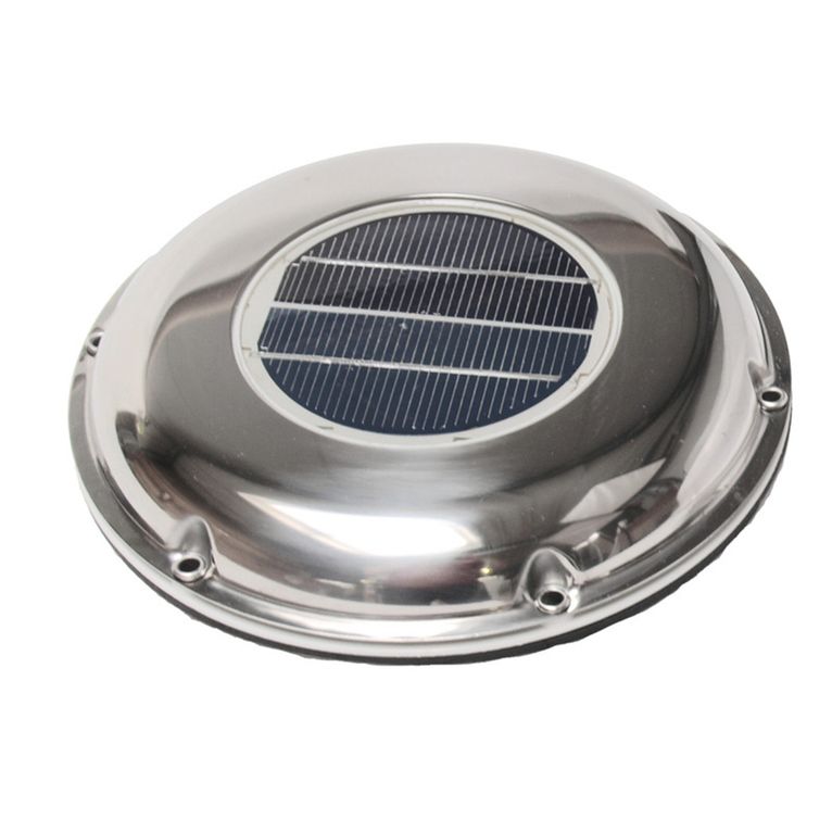 ventilatore solare 215 mm acciaio inox foro 120 mm