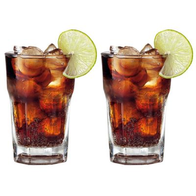 Bicchiere sfaccettato 400 ml, set 2 pz, Tritan - Camp4