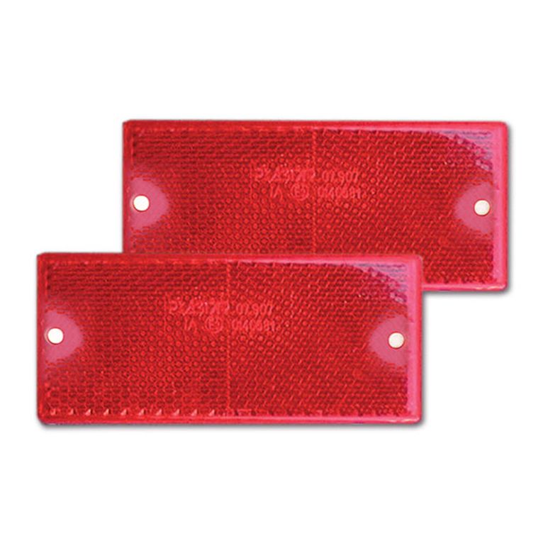 catadiottro adesivo • rosso • 90 x 40 • blister