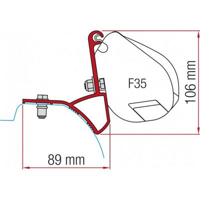 KIT MONTAGGIO TENDALINO FIAMMA PER