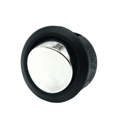 PULSANTE 10A TONDO CROMATO DIAMETRO