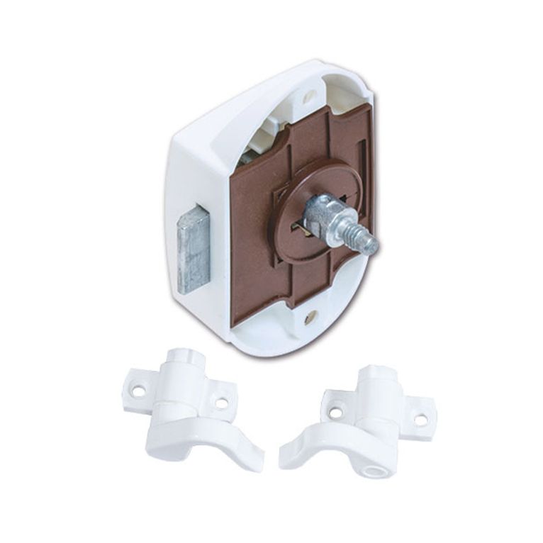 push-lock unilaterale - bianco - con ganci
