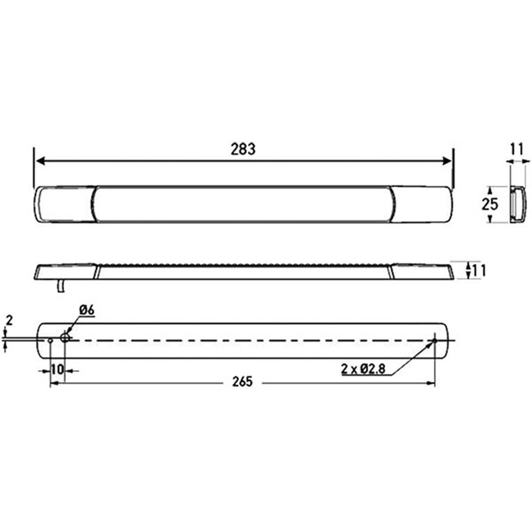 retromarcia • strip lamp • led 12 v - hella