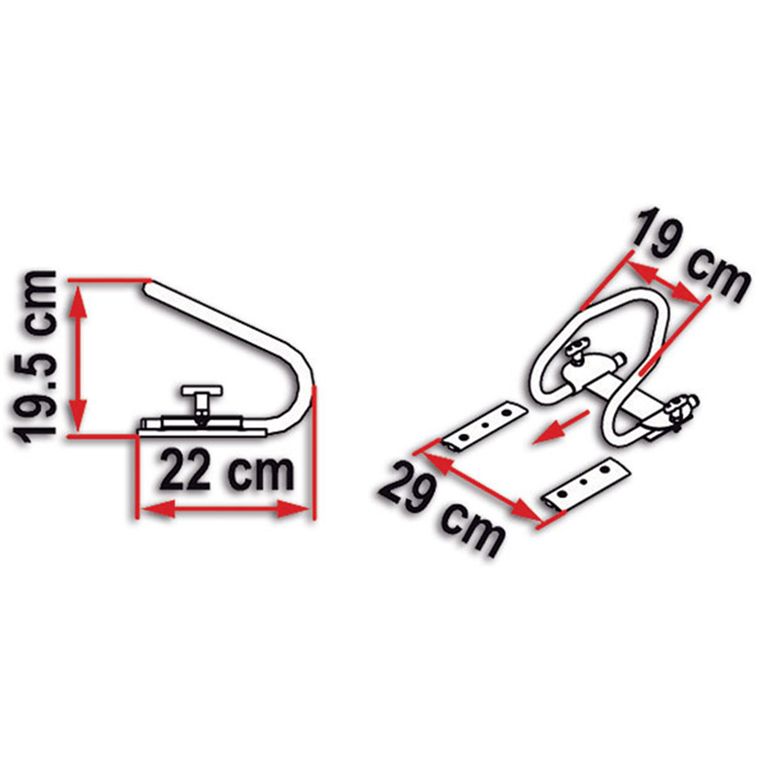 moto wheel chock rear - fiamma