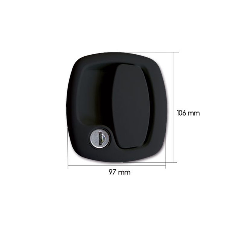 complete external 1200 lock • new system • black • blist