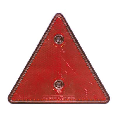 CATARIFRANGENTE TRIANGOLARE ROSSO CF.PZ: 10 - Plastar