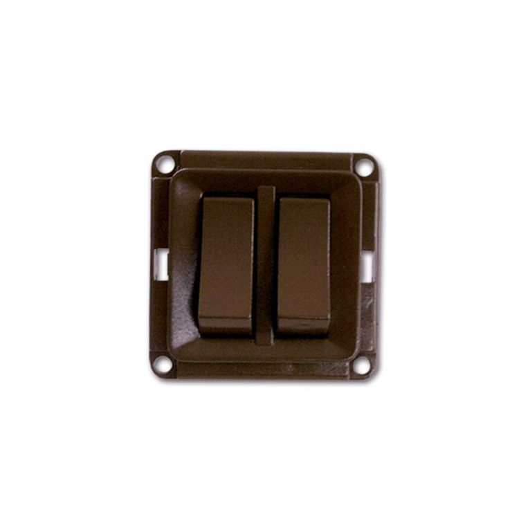 doppio interruttore mobil plus • marrone