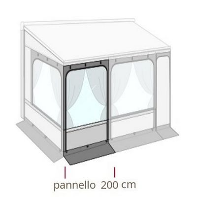 PANNELLO FRONTALE DA 200 CM DA ABBI - Fiamma