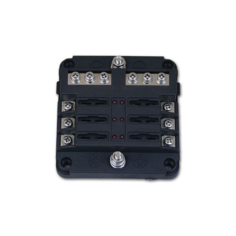 scatola portafusibili 6 vie con busbar