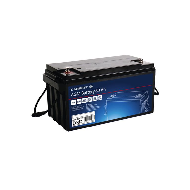 batteria agm 80ah 350x167x179 mm - carbest