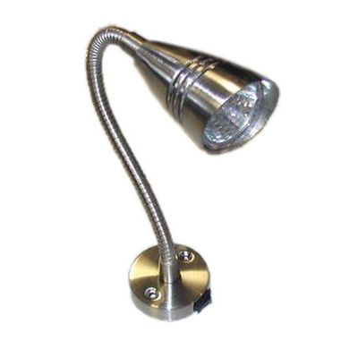 SPOT FLEXI CONICO LED 1W NICKEL SAT