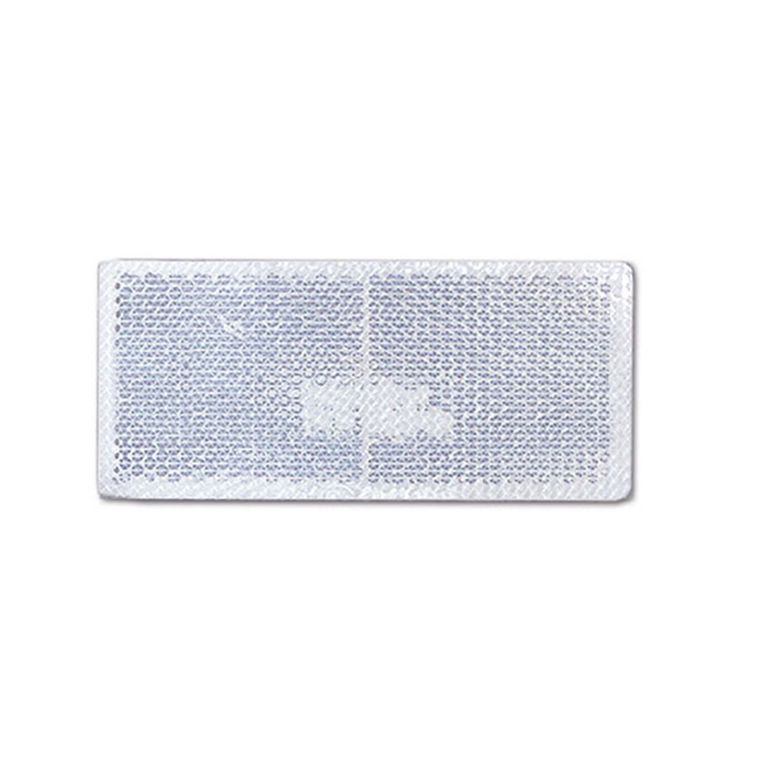 catadiottro adesivo - bianco - 90 x 40 mm