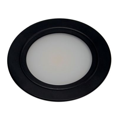 SPOT TON.3W LED COB NERO 3000K+CON BLISTER